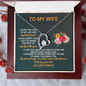 To My Wife Love Your Husband Necklace - To My Wife Necklace From Husband - To My Soulmate Necklace For Women - Necklace For Wife From Husband - To My Wife Necklace From Husband