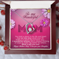 Mothers Day Gifts for Mom Grandma Heart Necklace Gifts for Daughter Granddaughter, To My Wonderful Mother Mom Necklace Gifts Jewelry, Birthday Gifts for Mom, To My Mom Necklace Gifts Meaningful Gift to Mom from Daughter Kids Without You There Is No Me