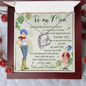 To My Mom I will always be your Little Girl, Love Your Daughter Gifts, To My Loving Mom Necklace I Love You Mom Knot Pendant Necklace Gifts From Daughter Mom's Birthday Gift Mother's Day Gift Jewelry with Message Card and Gift Box