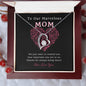 To Our Marvelous Mom Necklace, Mothers Day Gifts For Mom From Son Daughter Mom Necklace For Women New Mom Gifts Birthday Christmas Gifts With Heartfelt Message & Lighted Box