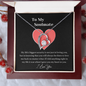 My Soulmate - I Love You - Necklace - Golden colour Neckless for Beloved wife - Golden colour Neckless for Beloved wife - Friendship Necklaces - Couple Necklace Set - Wife Gift - Wife Necklace