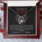 To My Smokin' Hot Wife - Gift For Wife - You Are Engine To My Life - Love Knot - To My Queen - To My Wife Necklace Anniversary Gift For Wife - To My Wife Necklace Birthday Gift