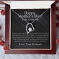 To My Loving Wife Mother's Day Necklace - Happy Mother's day Gift for her - Romantic message card for wife - Love knot - Wife Gift from husband