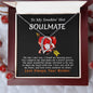 To My Smokin' Hot Soulmate Love Always Your Welder - To My Queen - To My Wife Necklace Anniversary Gift For Wife - To My Wife Necklace With Message Card