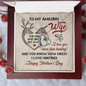 To My Amazing Wife Necklace I Love You - Happy Mother's Day Necklace - Best Gift for Her - Coustom Necklace for Wife - the One Who Did'nt Get Away! - Love From Husband More Than Hunting