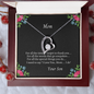 Mom Love Your Son Gifts, Mom Gifts Jewelry Mothers Anniversary Jewelry Gifts for Women Birthday Unique Necklace, Mom Necklace For Women New Mom Gifts Birthday Christmas Gifts With Heartfelt Message & Lighted Box