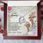 To My Mommy From Your Tummy Ryan Giraffe - To My Mom Necklace - Mother's Day Gift -  Love Message Gift for Mother -  14K White Gold 18K Yellow Gold Plating Saying Birthday Heart Necklace
