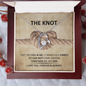 True Lover's Knot Necklace - I Love You Forever & Always - To My Wife Necklace From Husband - To My Soulmate Necklace For Women - A necklace that connect both - Couple Best Gift - Wadding Gift for her