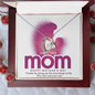 Love You Mom Forever Love Necklace, Mom Gifts Jewelry Mothers Anniversary Jewelry Gifts for Women Birthday Unique Necklace With Heartfelt Message & Lighted Box, Mother Necklace, Jewelry for Mom