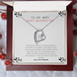 To My Wife - Woman of My Dreams - Necklace - Happy Morther's day - Anniversary Gift For Wife from Husband - Wife Gift - Wife Necklace - Romantic message card for her