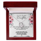 To My Beautiful Daughter Meaningful Message Card Jewelry Box Gift for Daughter's Birthday Graduation 2026, Thoughtful for Her from Mom, Elegant Necklaces with Sentimental Message