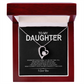 To My Daughter Meaningful Message Card Jewelry Gift for Daughter's Birthday 2026 or Graduation, Thoughtful for Her from Mom Dad Mama Papa Daddy Mommy, Elegant Necklaces with Sentimental Message