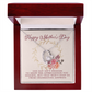 Mothers Day Gifts For Mom From Son Daughter Floral Necklace for Mommy, Motivational Card Jewelry Gift for Her, 2026 Christmas Birthday Present