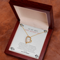 To My Wife - Woman of My Dreams - Necklace - Happy Morther's day - Anniversary Gift For Wife from Husband - Wife Gift - Wife Necklace - Romantic message card for her