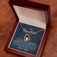 To My Daughter Necklace From Best Mom With Heartfelt Message, Daughter Birthday Present From Mama, Jewelry Gifts For Graduation for Her From Mom or Daddy, 14K Pendant Forever Love Necklace
