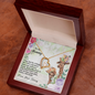 To My Mommy From Your Tummy Ryan Giraffe - To My Mom Necklace - Mother's Day Gift -  Love Message Gift for Mother -  14K White Gold 18K Yellow Gold Plating Saying Birthday Heart Necklace