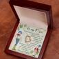 To My Mom I will always be your Little Girl, Love Your Daughter Gifts, To My Loving Mom Necklace I Love You Mom Knot Pendant Necklace Gifts From Daughter Mom's Birthday Gift Mother's Day Gift Jewelry with Message Card and Gift Box