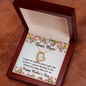 Dear Mom Happy Mother Gifts, Appreciation Mom Jewelry Necklace with Sentimental Message Card Present (To My Loving Mom, Forever Love Necklace), Mom Necklace Gifts for Women Birthday Gifts for Mama From Daughter Son