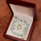 To My Loving Mom Necklace I Love You Mom Forever Love Necklace Gifts From Daughter Mom's Birthday Gift Mother's Day Gift Jewelry with Message Card and Gift Box, Appreciation Mom Jewelry Necklace with Sentimental Message Card Present