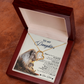 To My Daughter Necklace From Dad With Heartfelt Message, Girl Birthday Present From Daday, Jewelry Gifts for Her Christmas Gift Ideas 2026 Elegant Necklaces with Sentimental Message