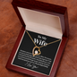 Amazing Wife Love Knot Necklace - I Love You, Personalized Anniversary Gift for Wife, Valentines Day Gift, To My Wife Necklace, Valentines Day Gifts For Wife, Necklace with love message for wife