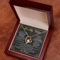 To My Wife Loving Your Husband - To my Wife Necklace- anniversary necklace for wife - Necklace with love message for wife - Best Birthday Gift for her