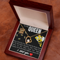 To My Queen - Forever Love Necklace - To My Queen bee - To My Wife Necklace Anniversary Gift For Wife - Birthday Gift For Wife - Gift For Wife - Necklace For Wife - I  love you