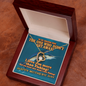 To My Amazing Wife - Blue Marlin - I Love You More Than Fishing - Necklace for Soulmate - Love From Husband - Necklace for Wifey - Lovely Necklace for Wifey - Mother's Day Gift for Wifey - Soulmate Gift