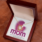 Love You Mom Forever Love Necklace, Mom Gifts Jewelry Mothers Anniversary Jewelry Gifts for Women Birthday Unique Necklace With Heartfelt Message & Lighted Box, Mother Necklace, Jewelry for Mom