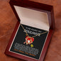 To My Smokin' Hot Soulmate Love Always Your Welder - To My Queen - To My Wife Necklace Anniversary Gift For Wife - To My Wife Necklace With Message Card