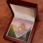 To My Loving Mom Necklace I Love You Mom Knot Pendant Necklace Gifts From Daughter Mom's Birthday Gift Mother's Day Gift Jewelry with Message Card and Gift Box