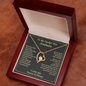Gift For Your Soulmate - You Are My Inspiration - Love Knot - To My Wife Necklace - Valentines Day Gifts For Wife - Gold Woman Name Jewelry - Personalized Anniversary Gift for Wife - White Gold Pendant - Anniversary Jewelry for Her