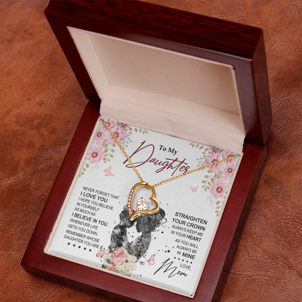To My Daughter Necklace From Mom With Heartfelt Message & Elegant Box Gifts For Daughter, Beautiful Jewelry Gift On Graduation Birthday 2026