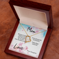 Mom Necklace, Mother Necklace, Jewelry for Mom, Birthday Gifts for Mom, Gift from Daughter, Mother's Day Gift, Gifts for Women, Mother Gifts, Appreciation Mom Jewelry Necklace with Sentimental Message Card Present (To My Loving Mom, Forever Love Necklace)