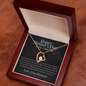 To My Loving Wife Mother's Day Necklace - Happy Mother's day Gift for her - Romantic message card for wife - Love knot - Wife Gift from husband
