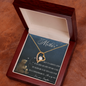 To My Loving Mother Necklace I Love You Mom Forever Love Necklace Gifts From Daughter Mom's Birthday Gift Mother's Day Gift Jewelry with Message Card and Gift Box, To My Mother Love Your Daughter Necklace