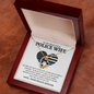 Love Knot Necklace for My Police Wife - To My Police Wife - Keys To My Cuff - Alluring Beauty Necklace - Best police wife Gift - wife Necklace