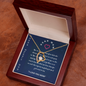 To My Loving Mom Necklace I Love You Mom Forever Love Necklace Gifts From Daughter Son Mom's Birthday Gift Happy Mother's Day Gift 2025 Jewelry with Message Card and Gift Box