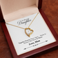 To My Daughter Meaningful Message Card Jewelry Gift for Daughter's Birthday 2026 or Graduation, Thoughtful for Her from Mom, Elegant Necklaces with Sentimental Message