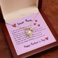 To My Mom Heart Pendant Necklace Necklace From Daughter Christmas Birthday Present, 2026 Mother's Day Gift Ideas, Message Card Jewelry for Her
