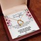 To My Beautiful Daughter Meaningful Message Card Jewelry Box Gift for Daughter's Birthday Graduation 2026, Thoughtful for Her from Mom, Elegant Necklaces with Sentimental Message