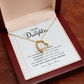 Daughter Necklace from Mom Mommy Mother Valentines Birthday Gifts for Kids Girls Teen Tween Jewelry, Meaningful Message Card Jewelry Box, Gift for Daughter's Birthday Graduation 2026