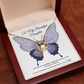 To My Daughter Meaningful Message Card Jewelry Gift for Daughter's Birthday 2026 or Graduation, Thoughtful for Her from Mom, Elegant Necklaces with Sentimental Message