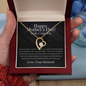 To My Loving Wife Mother's Day Necklace - Happy Mother's day Gift for her - Romantic message card for wife - Love knot - Wife Gift from husband