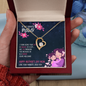 To The Luckiest Mother Gifts, Mother's Day Mom Necklace Gifts for Women Birthday Gifts for Mom From Daughter Son Best Mom Forever Love Necklace With Cards Gifts for Step Mom Mother in Law