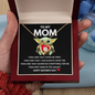To My Mom Happy Mother's Day Gifts, Baby Yoda Lover Mom Grandma Girlfriend Wife Sister Daughter Granddaughter Necklace Christmas Birthday Valentines Gift Forever Love Necklace Pendant Jewelry with Message Card and Gift Box Present