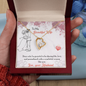 To My Wife Necklace With Message Card - wife gift from husband future husband - Anniversary Gift For Wife - Necklace for soulmate - Diamond Necklace for wife - Handmade Necklace for her Birthday Gift  - Custom Design for her Best day - Wife Gift