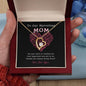 To Our Marvelous Mom Necklace, Mothers Day Gifts For Mom From Son Daughter Mom Necklace For Women New Mom Gifts Birthday Christmas Gifts With Heartfelt Message & Lighted Box
