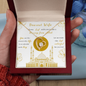 Beautiful Eid Gift for Wife - Dearest Wife, Arabic Love Necklace, Love Pendant Necklace, Arabic Love Symbol, Diamond Arabic Necklace, Romantic Design , To My Soulmate Necklace For Women, Necklace For Wife From Husband