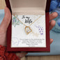 To My Wife Necklace - Gift for Wife Birthday Marriage - Happy Birthday My Love - Best Birthday Gift for her - Necklace Gift for newly married couple - Gift for her